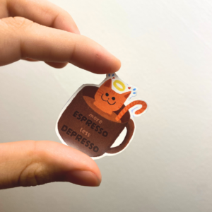 Sticker - More expresso less depresso